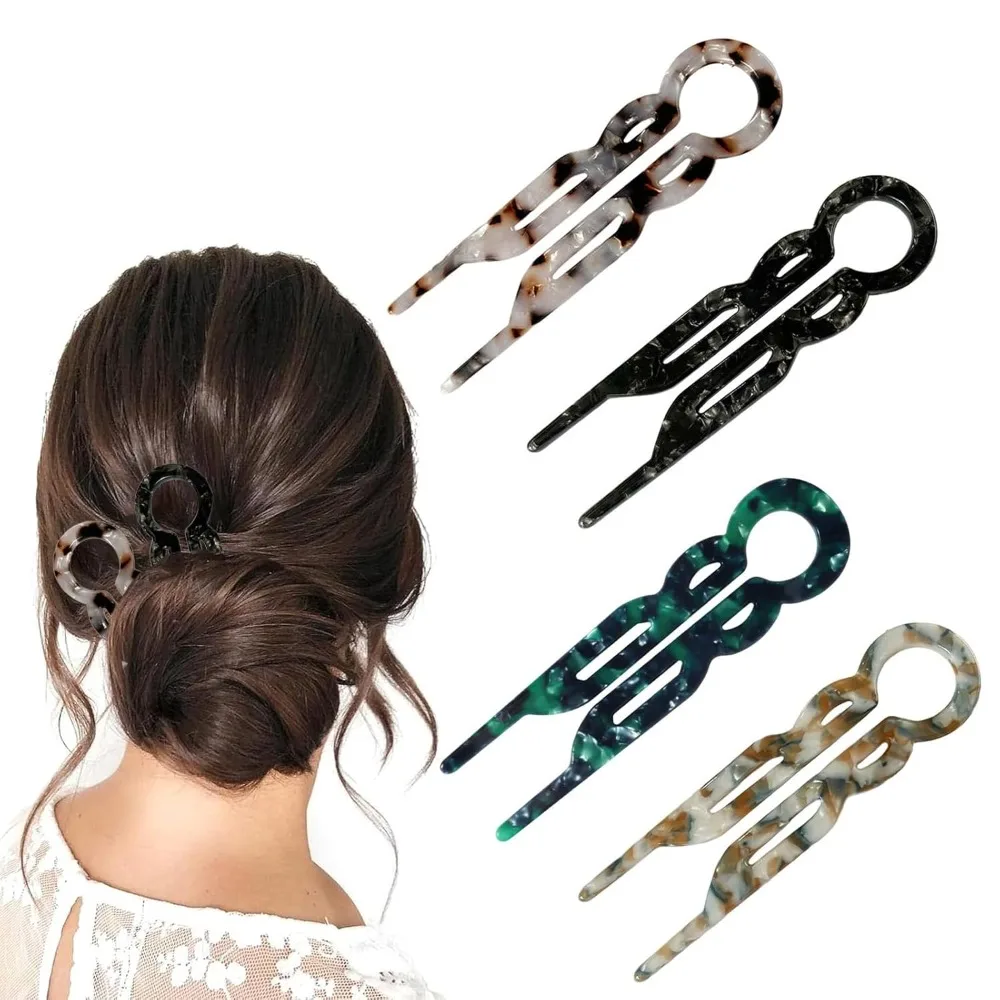 

4 шт. заколка для волос Lialys, заколка для волос Prestige, элегантные заколки для волос для женщин, французские заколки для волос, заколки для волос U-образной формы для всех волос