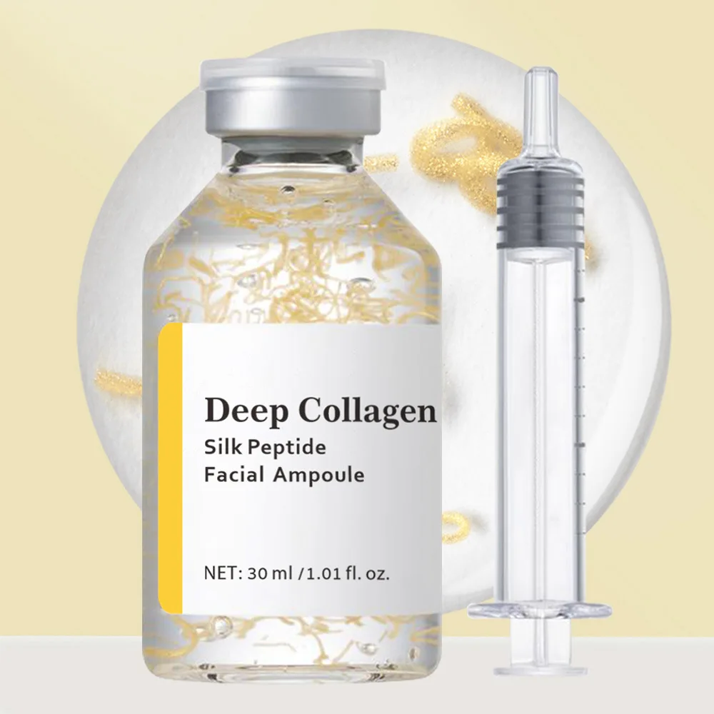 

Deep Collagen Silk Ampoule Collagen Serum Silk Peptide Intensive Lifting Ampoule Moisturizing Firming Brightening Skin Tone