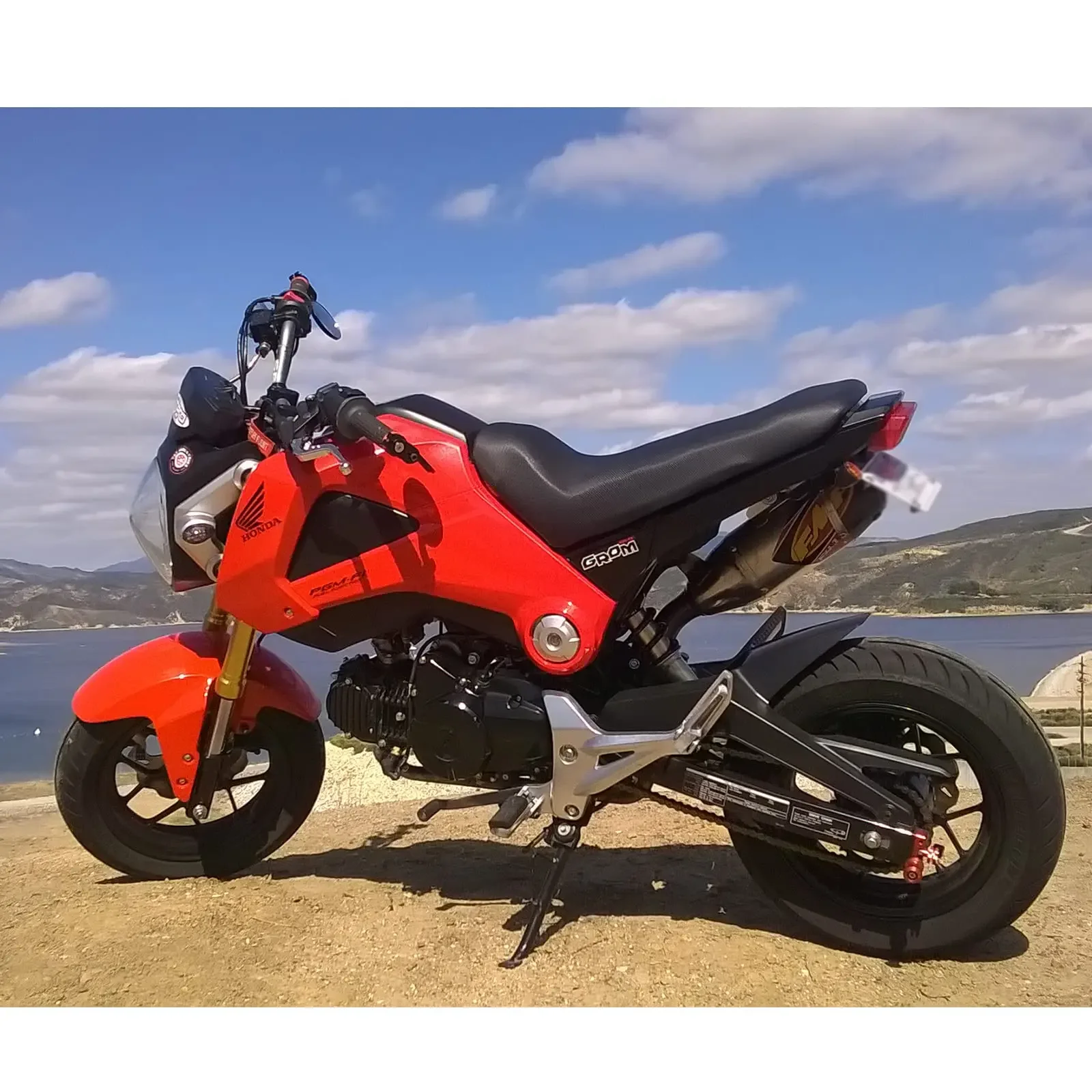 

Motorcycle Black Rear Fender Fit For Honda Grom Msx125 SF 2013-2016 Fairings Kit Parts