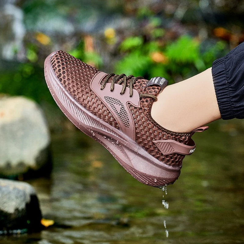 

Summer Hollow Breathable Casual Sports Shoes Men's Low Cut Running Shoes Fashionable Social Shoe Mal Shoes mens tennis free 2025