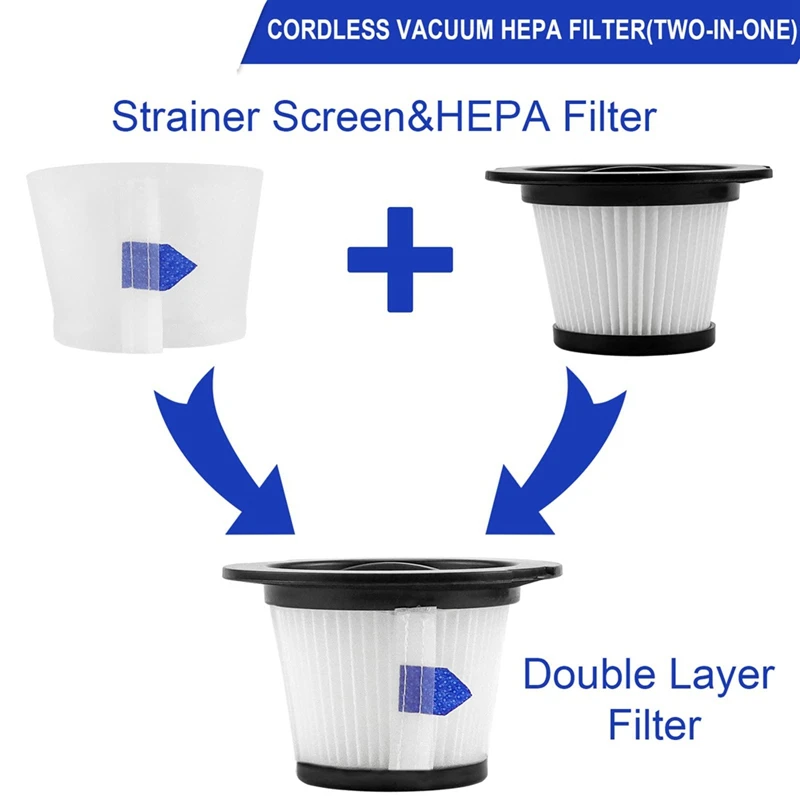 فلتر HEPA متوافق مع مكنسة كهربائية لاسلكية MOOSOO K17 ، قطع غيار ، ملحقات