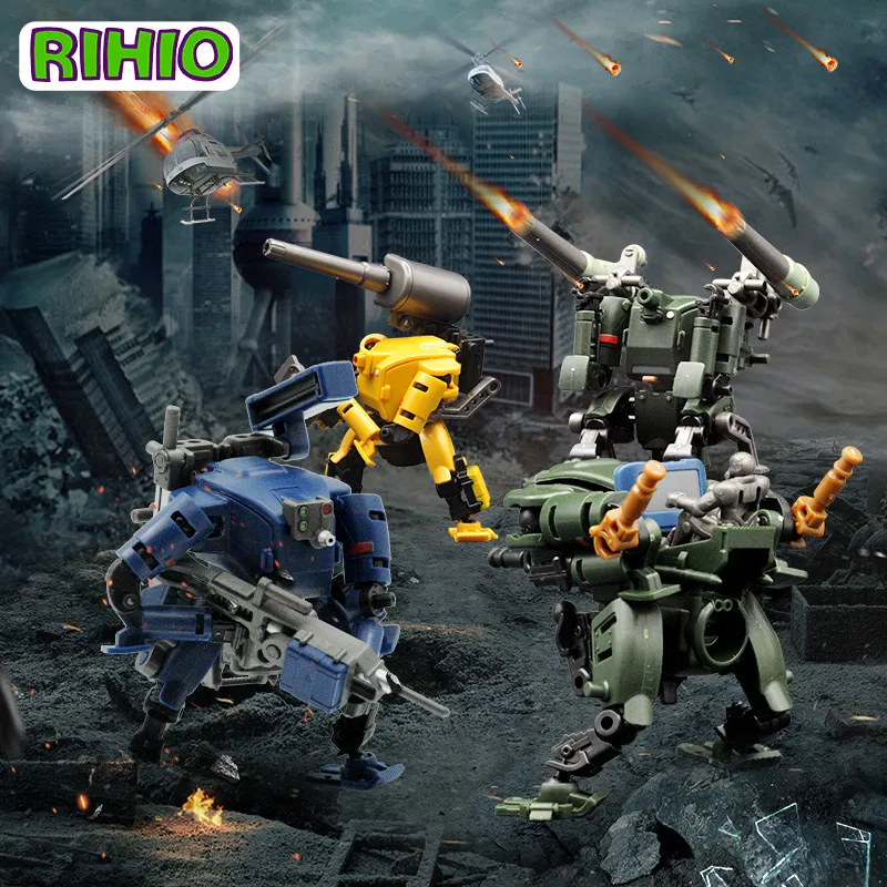 

Rihio Multiabyss Mm001 Strike And Logistics Vehicle Set 1/60 Scale Snap Fit Model Kit Free Assembly Parts V-Link Joints