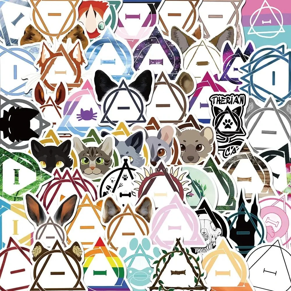 50/100PCS Graffiti Therian Symbol Cartoon Aufkleber DIY Tagebuch Gitarre Gepäck Telefon Fahrrad Auto Skateboard Wasserdichte Aufkleber Kind spielzeug