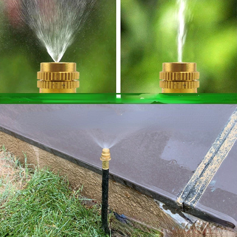 Amazon automatic watering set Adjustable curved universal nozzle watering Potted plant spray drip irrigation system set