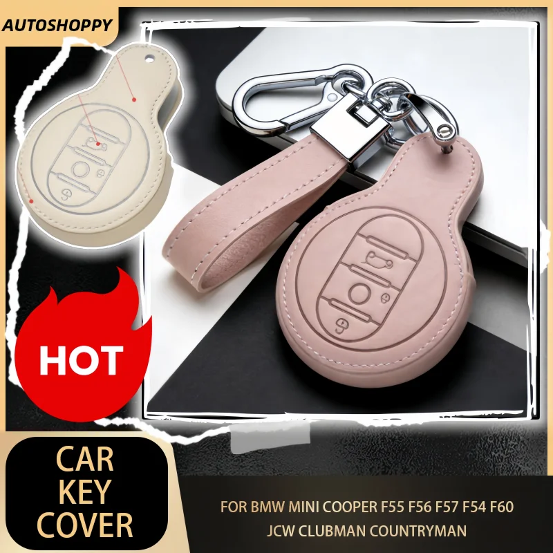 

Car Remote Key Case Cover For BMW Mini Cooper F55 F56 F57 F54 F60 JCW Clubman Countryman Shell Keychain Holder Accessories