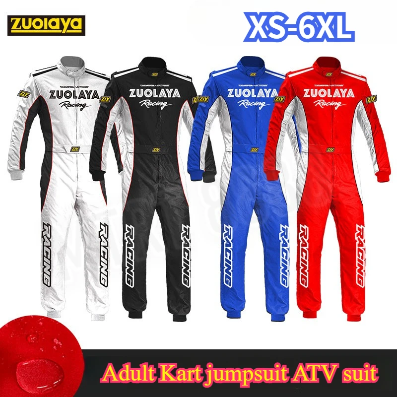 Off-road ATV Winter Wear-resistant Thickened Kart UTV Rally Drift Race Male and Female Couple Jumpsuit Motorcycle Riding Jacket