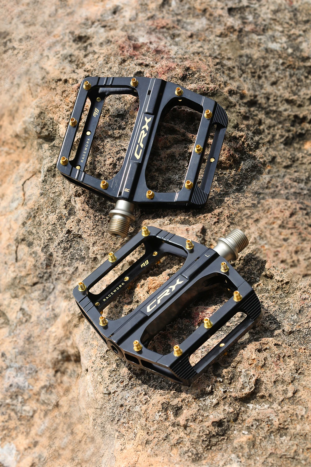 RACEWORK Fahrradpedale, ultraleichtes abgedichtetes Lagerpedal, rutschfeste Aluminium-Mountainbike-Pedale für Mountainbikes, ca. 340 g – Detail 11