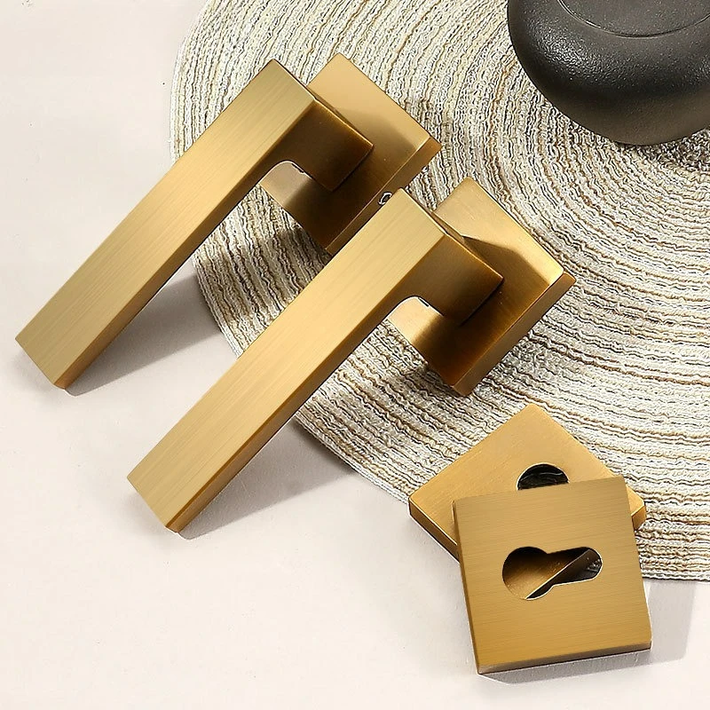 

Modern Minimalist Home Door Silent Lock, Indoor Bedroom Bathroom Wooden Door Split Handle Lock