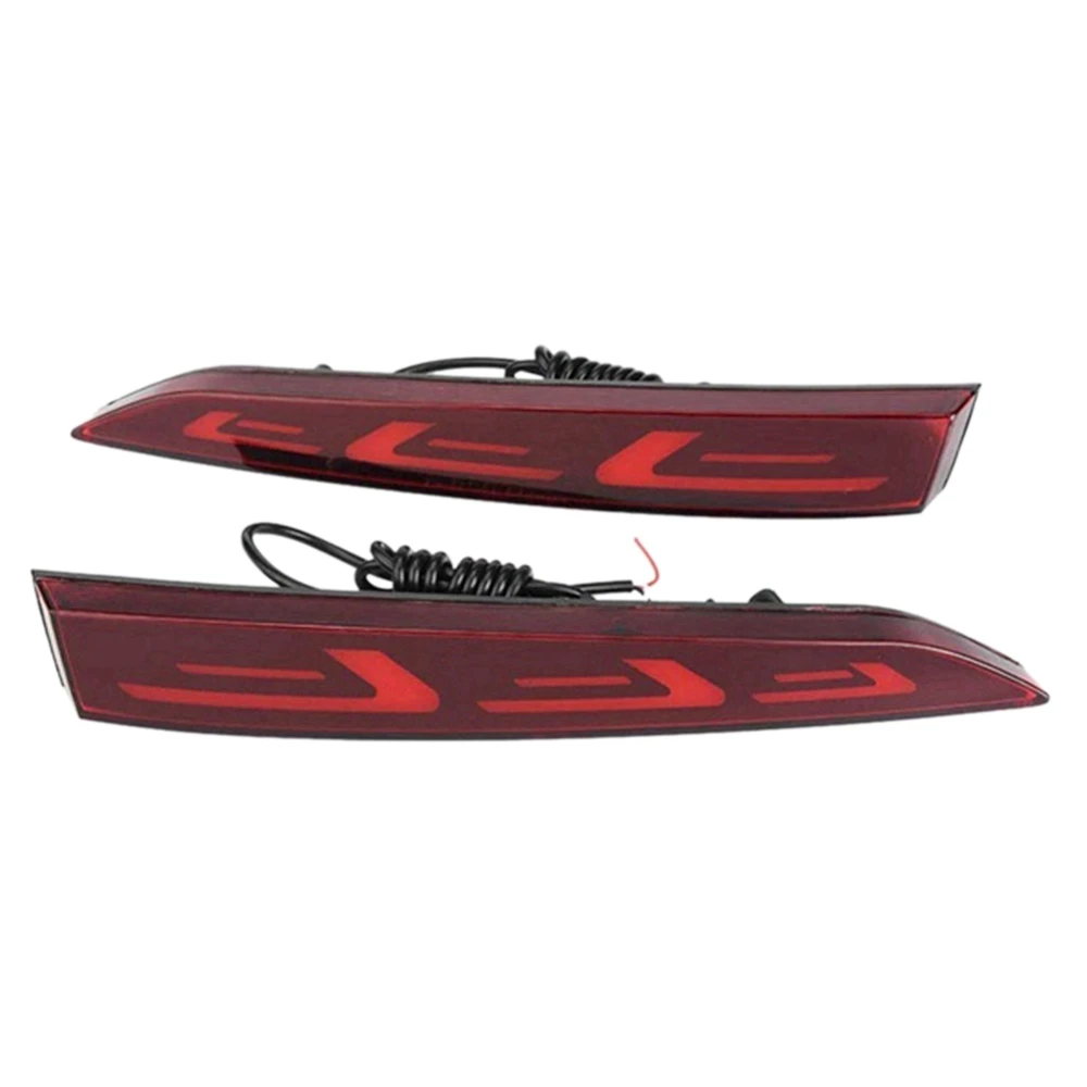 

Reliable-1Pair Car LED Rear Bumper Reflector Warning Brake Lamp Taillight Parking Fog Light For Solaris Accent 2017-2019