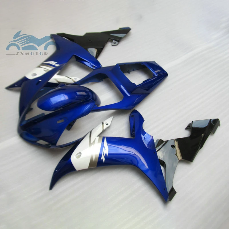 

Free Custom ABS motorcycle fairing Kits fit for YAMAHA 2002 2003 YZFR1 02 03 YZF R1 sports fairings white blue body parts RG31