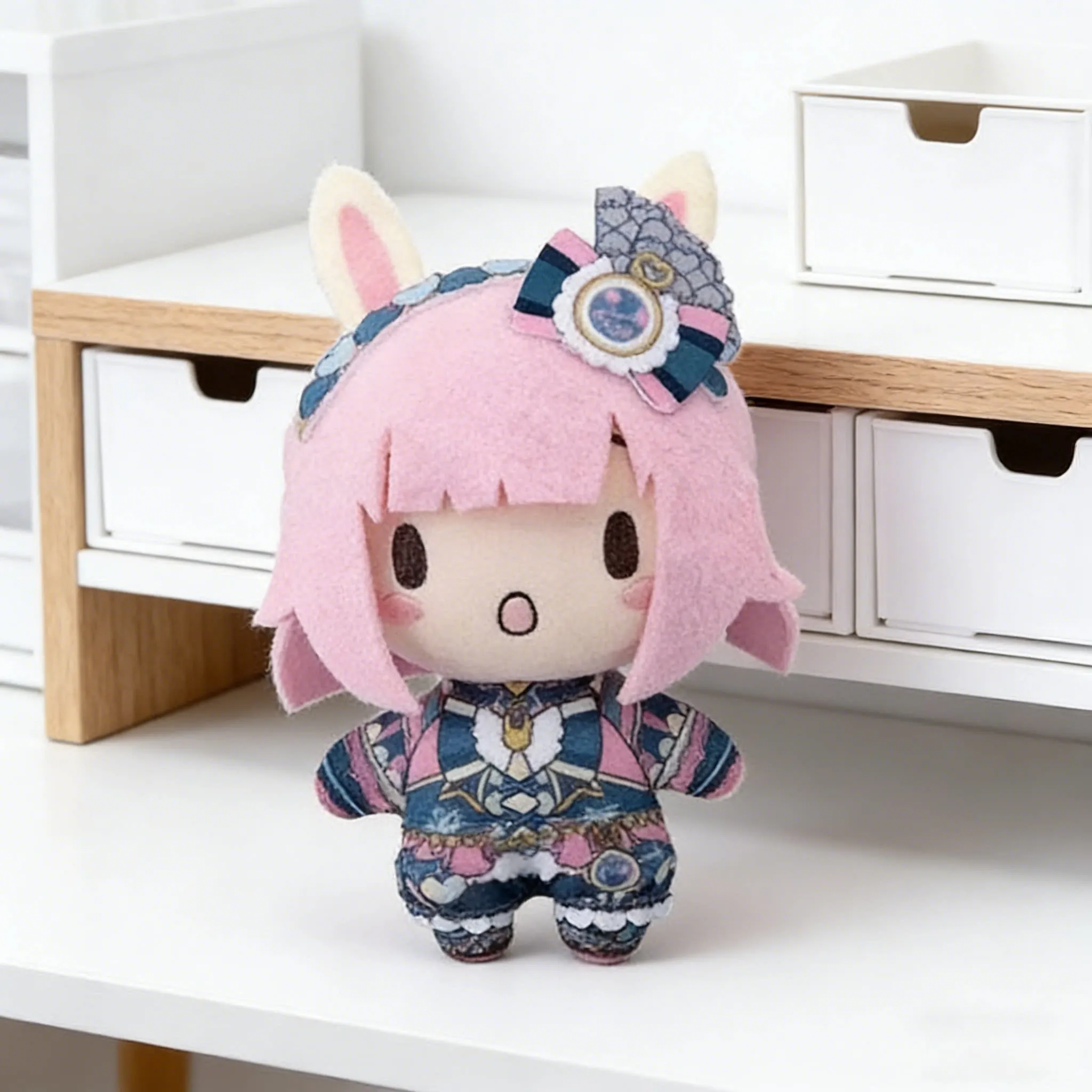 Original Hatsune Miku Project Sekai Colorful Stage Pjsk King Nesoberi Maid Plush Keychain Anime Bag Hanging For Anime Fans