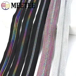 2/5/10Meters 5# Resin Zipper Tape Rainbow Continuous Zip Repair Kits Bag Backpack Clothes Jacket DIY Sewing Closures Accessories