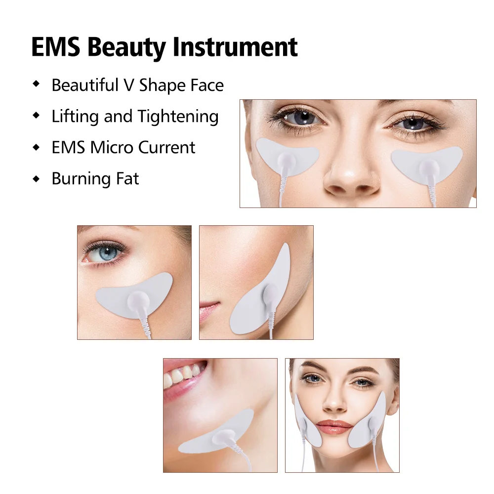 Electric Facial Massager V shape Face Lift Devices Double Chin Lift up belt EMS Microcurrent Face Slimming Vibration Device