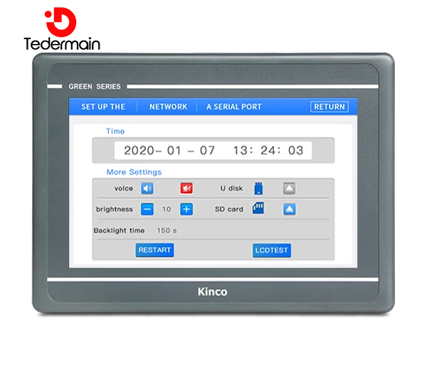 Kinco GL100 GL100E HMI dokunmatik ekran 10 inç Ethernet USB Host yeni insan makine arabirimi 3 seri port MT4532TE yükseltme