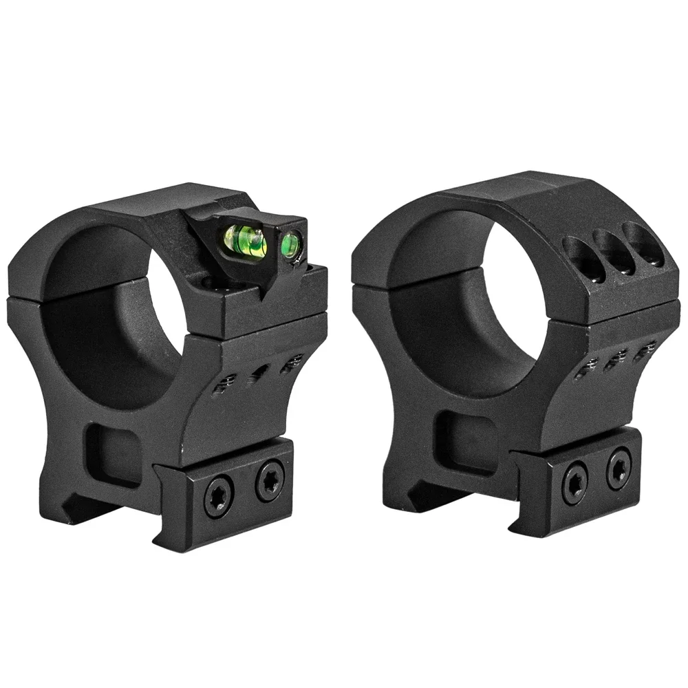 FIRE WOLF 2PCS Scope Mount  25.4/30mm Rings with Built-in Bubble Level Medium Profile 20mm Dovetail Rail Mount
