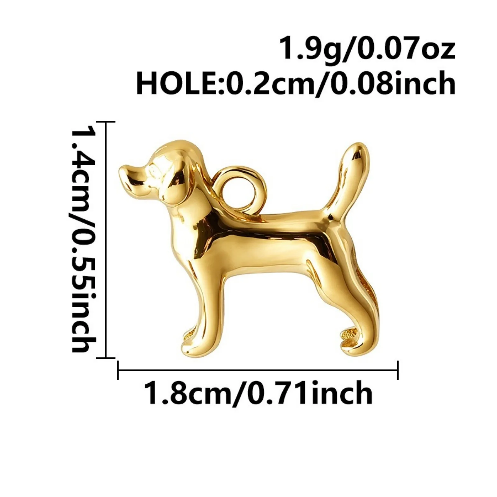 3 Stück 3D-Tieranhänger Hund Koala Elefant Ente Anhänger aus 304 Edelstahl für DIY-Halsketten-Schmuckherstellung Großhandel – Detail 3
