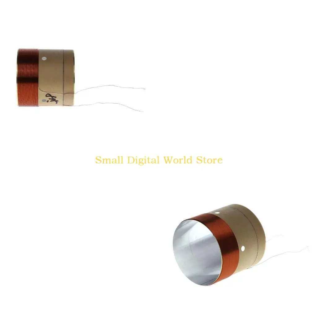 77UB High Strength Bass Coil Round Copper Wire 1.5mm Height Voice Coil Repair Part Aluminum Belt Sound Hole Skeleton Material