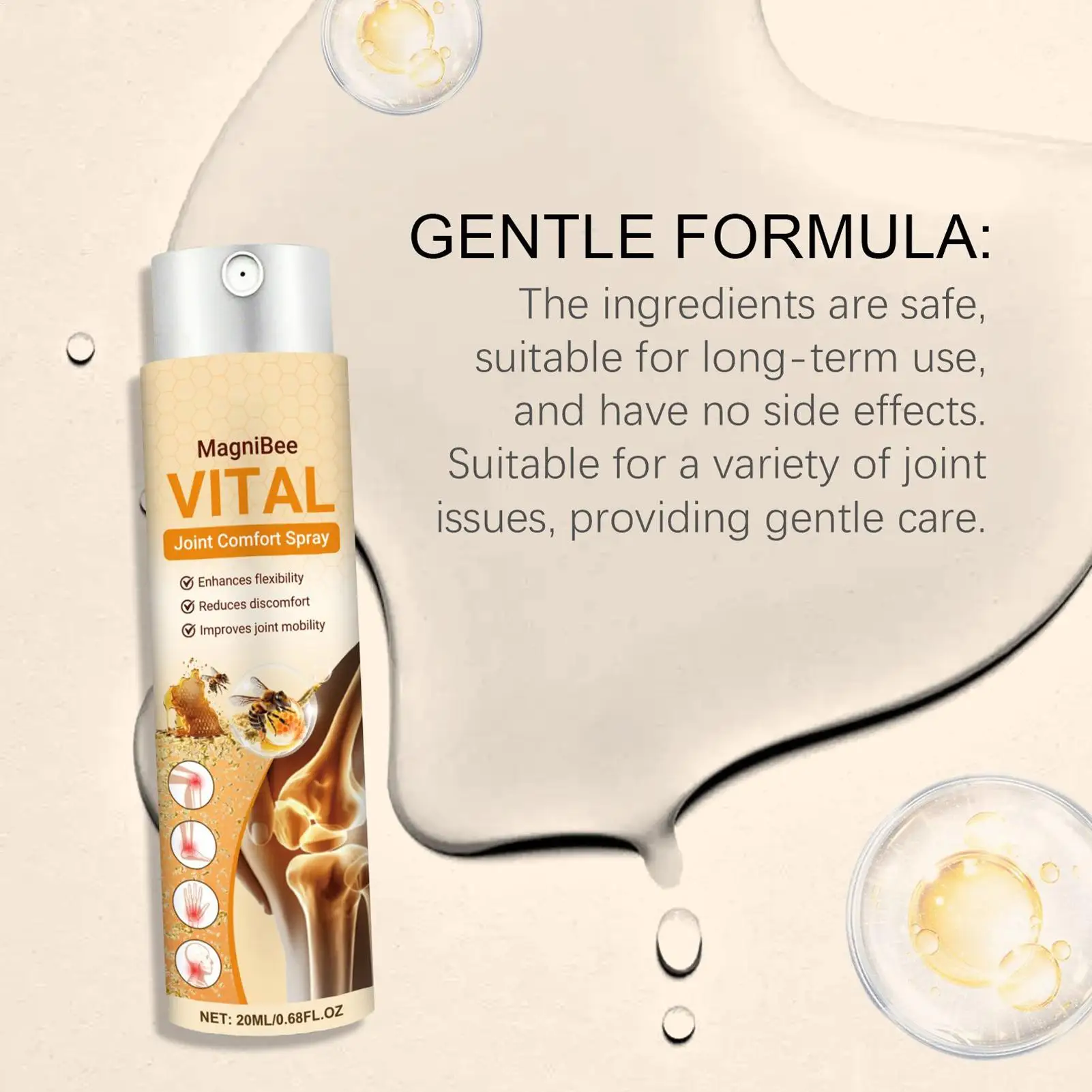 رذاذ العظام 20 مللي إصلاح المفاصل رذاذ تدليك مهدئ الاختراق العميق العظام والعناية بالعضلات للرياضة الركبة الرقبة الأيدي النساء الرجال #1