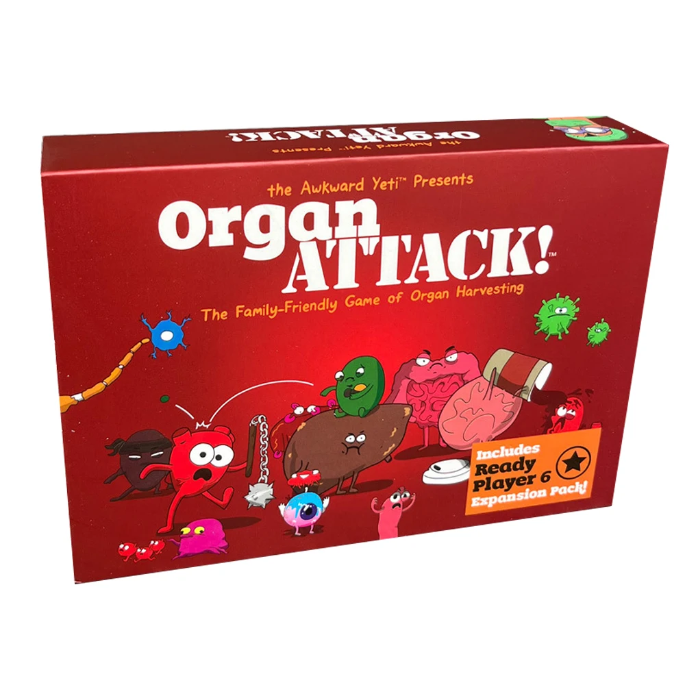 Board Game Organ Attack Cards Table Game Family Party Entertainment Organ Attack Games Card Toys Children Birthday Christmas