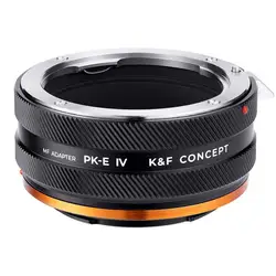 K&F Concept PK-E IV PRO for Pentax K Lens Mount to Sony E Camera Body Adapter Ring with Matte Lacquer