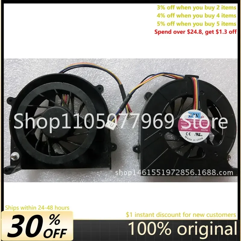 Ventilador de Repuesto para Portátil Toshiba C600 C600D C650 L630-06S 02S C600-C55B, Ventilador de CPU de 4 Cables, Pieza de Reparación para Portátil