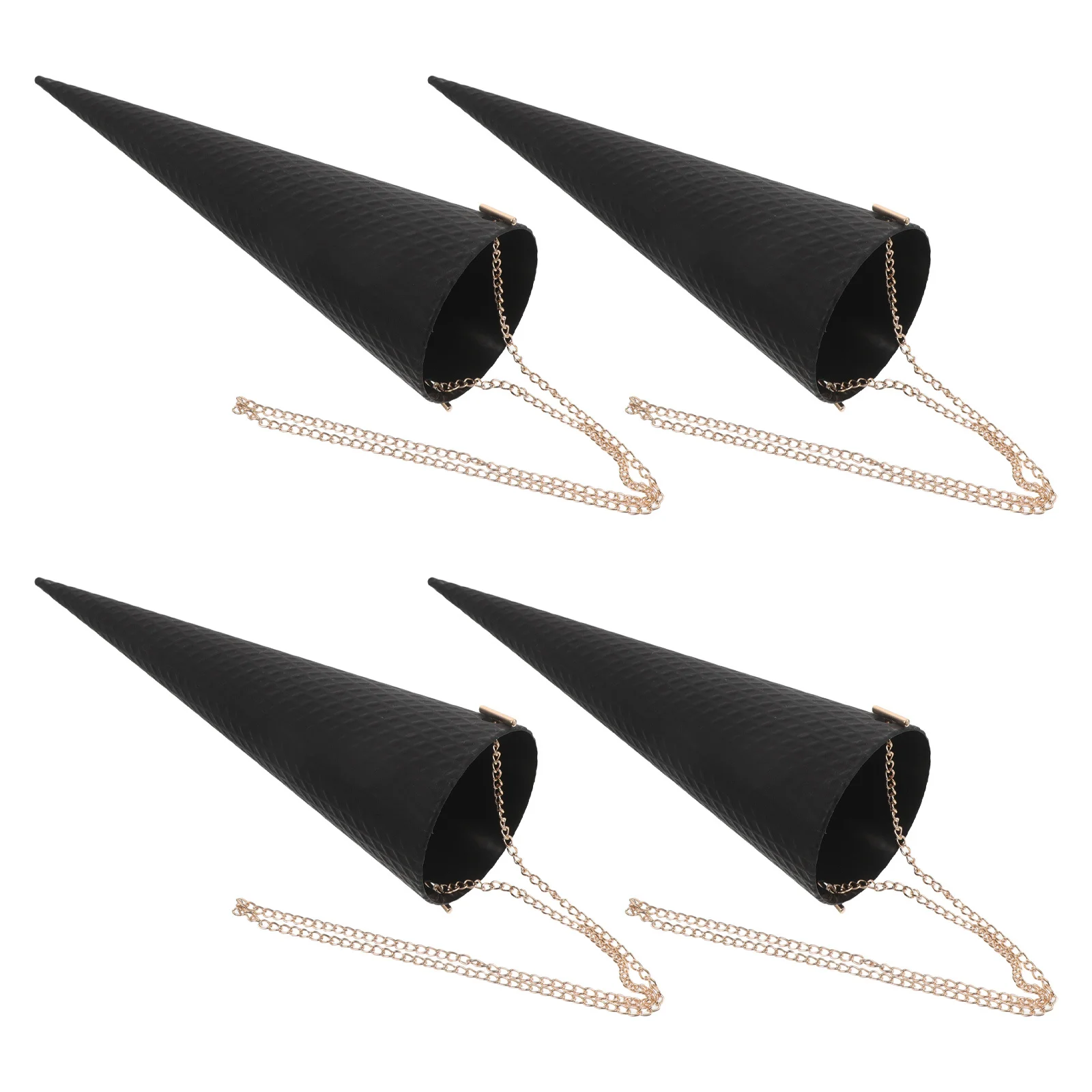 4 قطع صندوق زهور على شكل مخروطي مقاوم للماء حامل تغليف باقة محمول لتغليف الزهور الإبداعية للمناسبات الخاصة