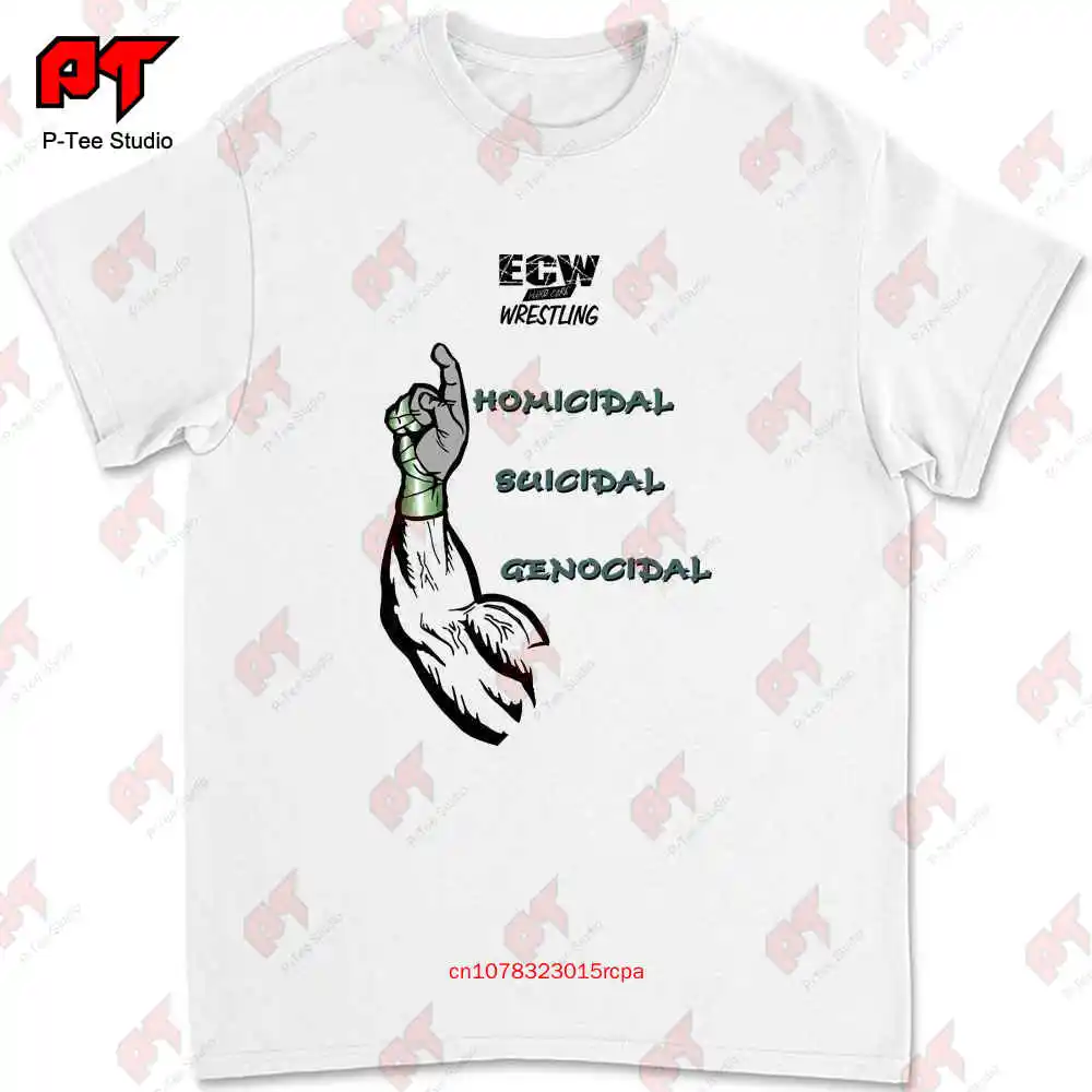 Sabu Homicidal Suicidal Genocidal Ecw Retro Classic Rare Wrestling T Shirt 9HBO