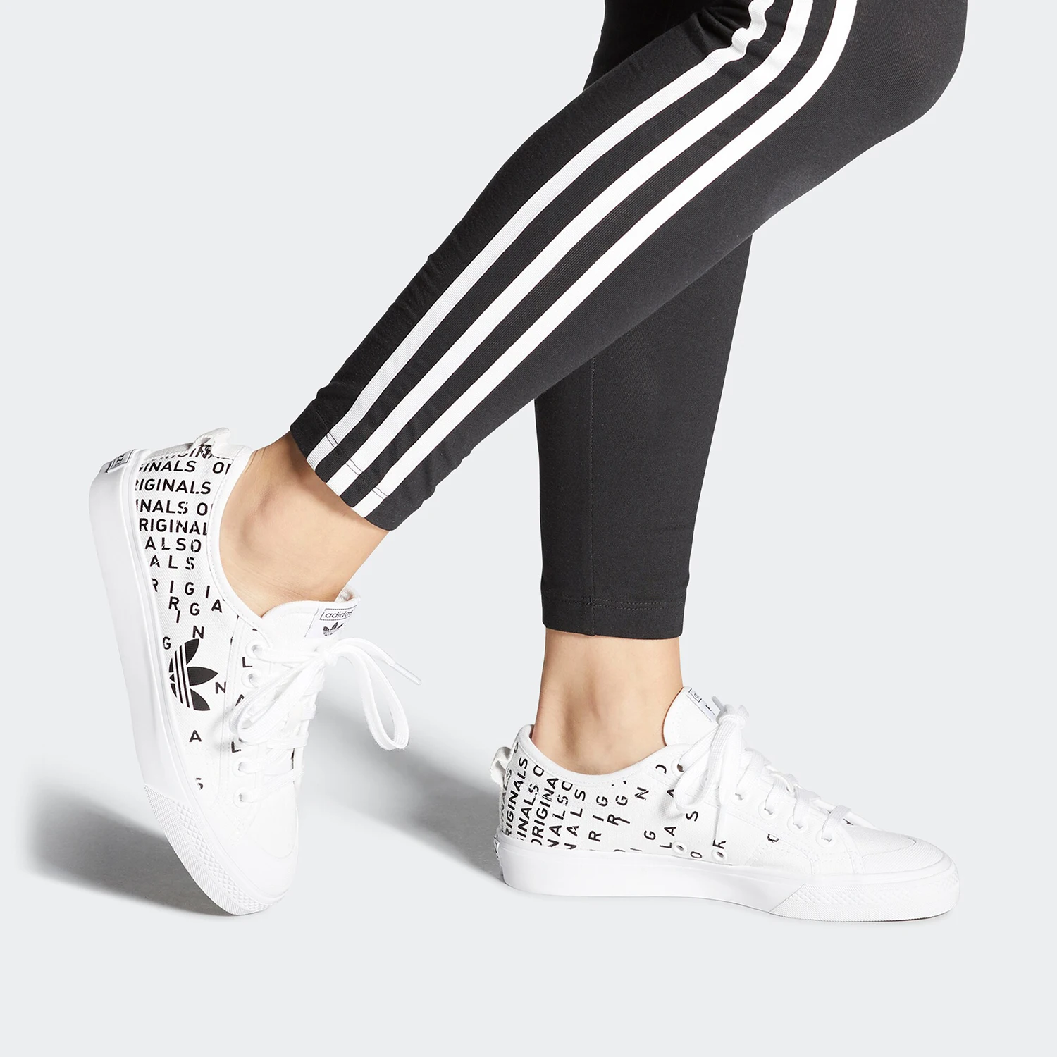 

Adidas оригинальные оригинальные женские повседневные туфли NIZZA TREFOIL W EF5075