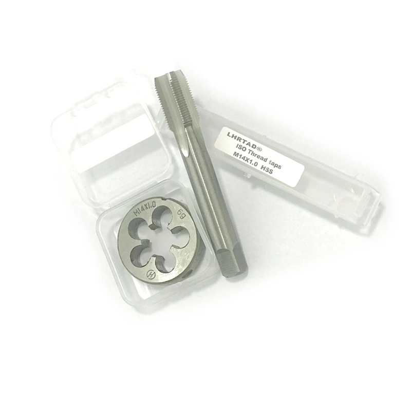 HSS Metric Plug Tap and die set Machine fine Screw Thread tap and die M14x2 x1.75 x1.5 1.25 1.0 0.75 0.5