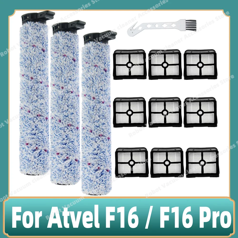 

Compatible For Atvel F16 / F16 Pro Parts Main Roller Brush Hepa Filter Replacement Accessories