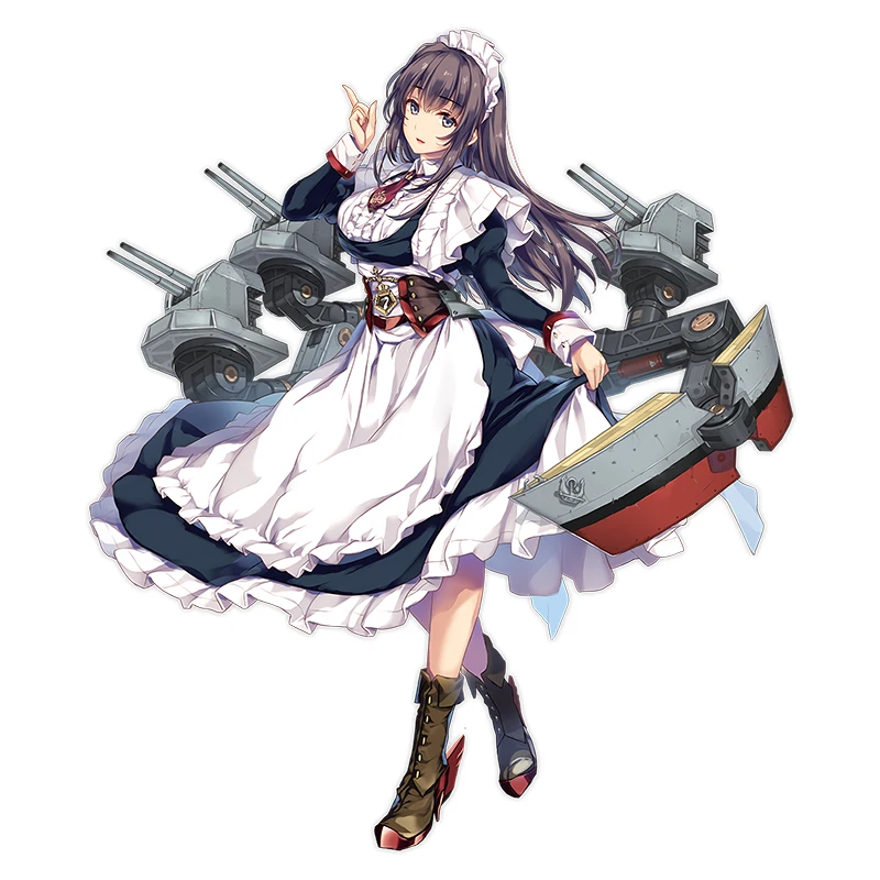 ثلاثة راتلز CYX15 الأكثر اكتمالا Azur Lane HMS CURACOA أنيمي ملصق لسيارة دراجة نارية محمول ملصقات جدار الشارات