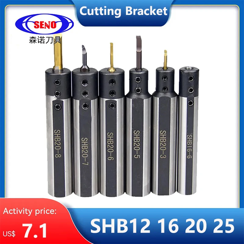 

SENO SHB SHB12 16 20 25 3 4 5 6 7 8 10 12 16 20mm Small Tungsten Steel Boring Tool Holder Small Diameter Holder Cutting Bracket