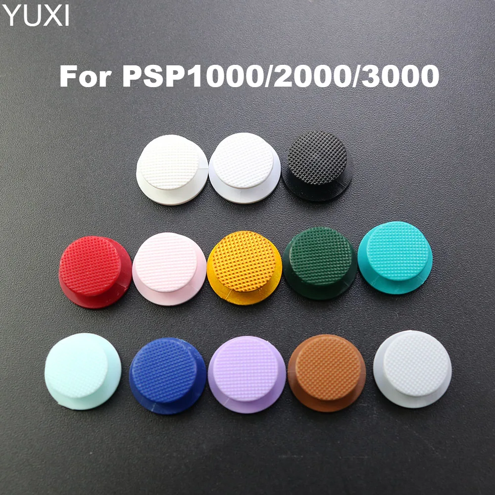 

YUXI 2/6/10pcs/Lot Multi Colors Joystick Stick Cap Cover Button Caps For PSP1000 2000 PSP3000 PSP 2000 PSP 3000 Repelacement