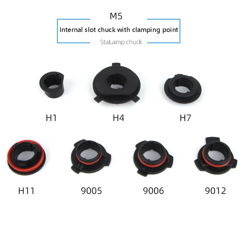 1Pc Car LED Headlight Bulb Base Adapter Socket Holder H1 H4 H7 H11 9005 9006 9012 Head Lamp Retainer Clips