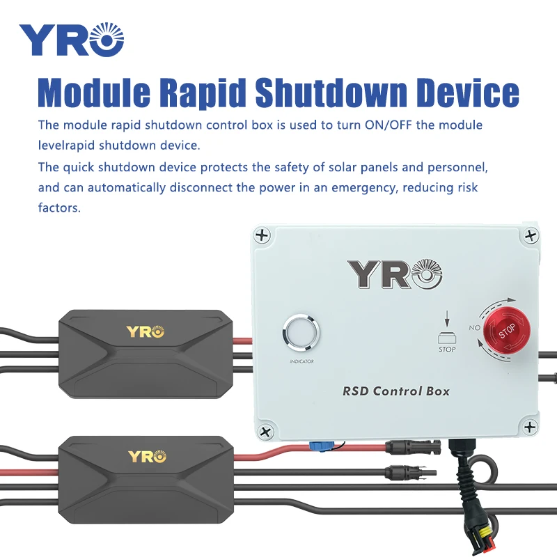 CE ETL Certification 1 Drag 1 Component Level Quick Shutdown 120V 18A20A Fire Safety Switch Protector
