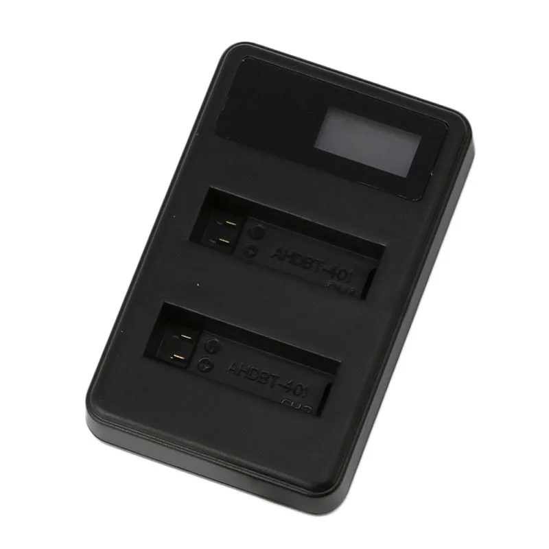 2 × 1600 مللي أمبير بطارية AHDBT-401 + طقم شاحن USB مزدوج شاحن Gopro ملحق Hero4 جديد مع شاحن LCD مزدوج مع بطاريتين