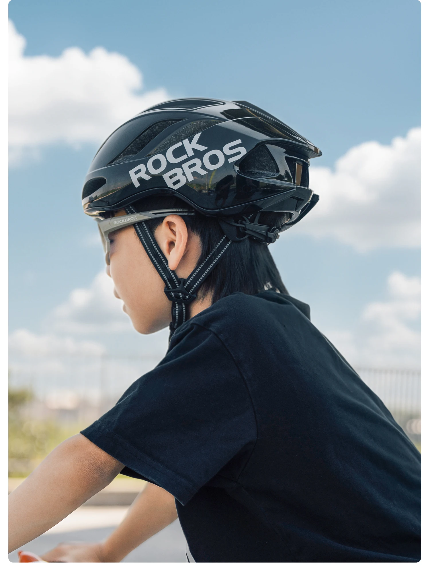 ROCKBROS Kinder-Fahrradhelm, atmungsaktiv, leicht, mit hochdichtem Schaumstoff, einteilig geformt, stoßdämpfend, Jugendhelm. – Detail 19