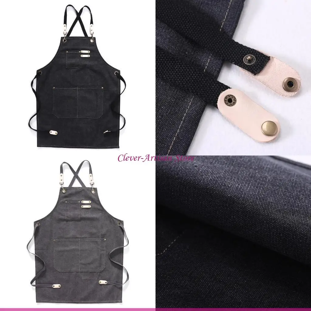 

E06B Кухонные фартуки с регулируемым нагрудником, мягкий фартук для шеф-повара, профессиональные фартуки с нагрудником