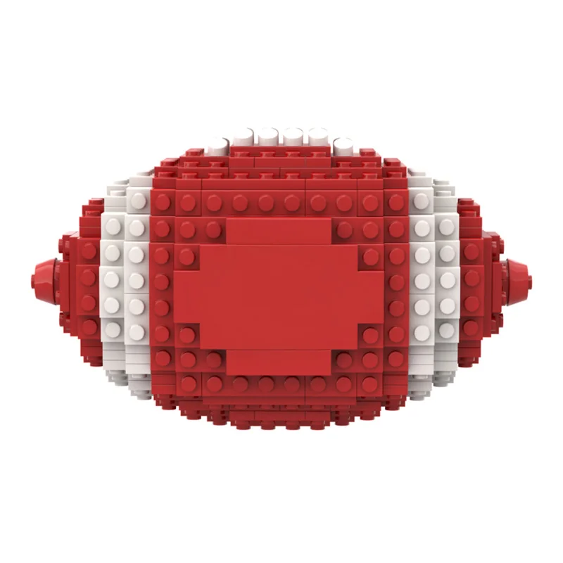 DIY Sports Match Game Ball Construction Set Rugby Athlete Fan Gift Building Bricks Toy