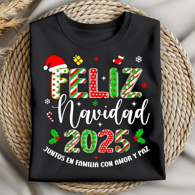 

Feliz Navidad 2025 Svg Png Spanish Christmas Svg Luces De Navidad Tees Christmas Matching Family Shirts Humor Style Tshirt
