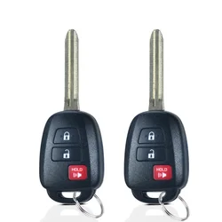 2pcs HYQ12BDM For 2013 2014 2015 2016 2017 2019 Toyota RAV4 Prius C/ 2016-2019 Tacoma /2020-2021 4Runner Remote key fob Chip: H