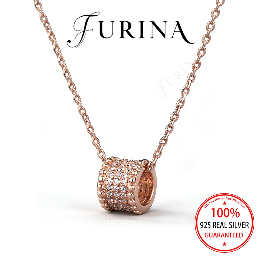 

Элегантное женское ювелирное украшение Furina Luxury: позолоченное 18-каратным золотом серебряное колье S925 с изысканным кулоном из муассанита, коллекция 2026 года, праздничный подарок