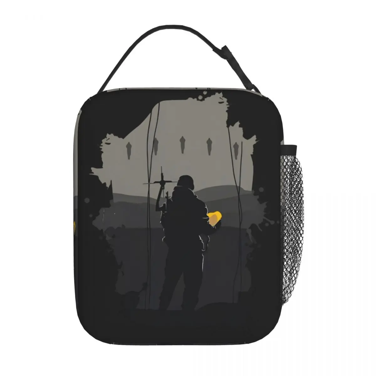 

Death Stranding Tomorrow Is In Your Hand V2 Insulated Lunch Bags Cooler Bag Meal Container Large Lunch Box Tote Girl Boy School