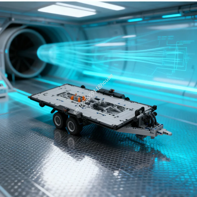 

535pcs MOC Car Trailer Forded Raptor The Fordt GT Model Christmas Gifts Building Toys Blocks Construction DIY Idea Kids Birthday