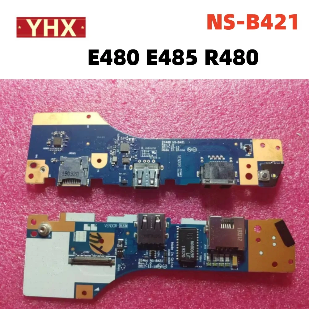 NEW EE480 NS-B421 For Lenovo ThinkPad E480 E485 R480 Power Switch Button Sub Card Board 01LW175 02DL621