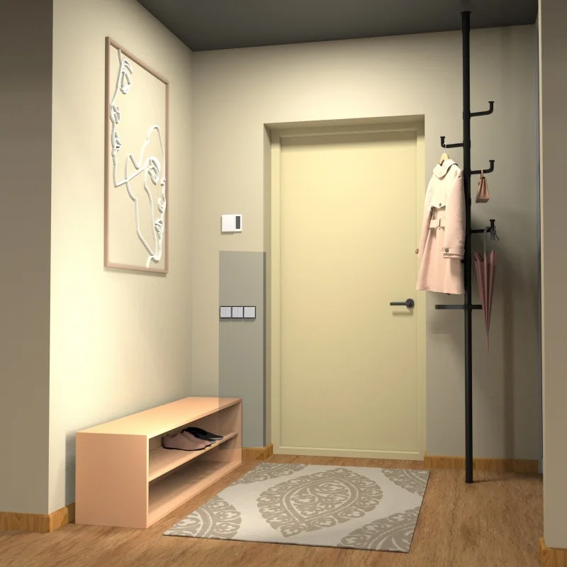 

New style with trays Adjustable Laundry Pole Clothes Drying Rack Coat Hanger DIY Floor to Ceiling Tension Rod Storage Organizer