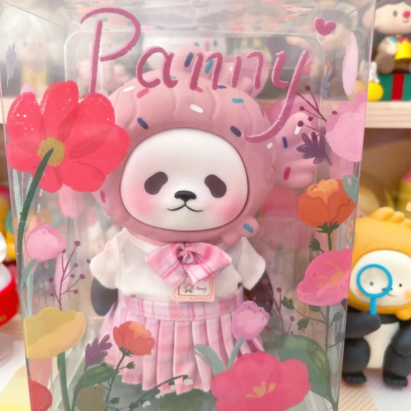 

Panpan Pink Bear JK Dressing Cookie Planet Bear Action Figure Cute Art Toys Designer Appreciation Gift Home Ornaments