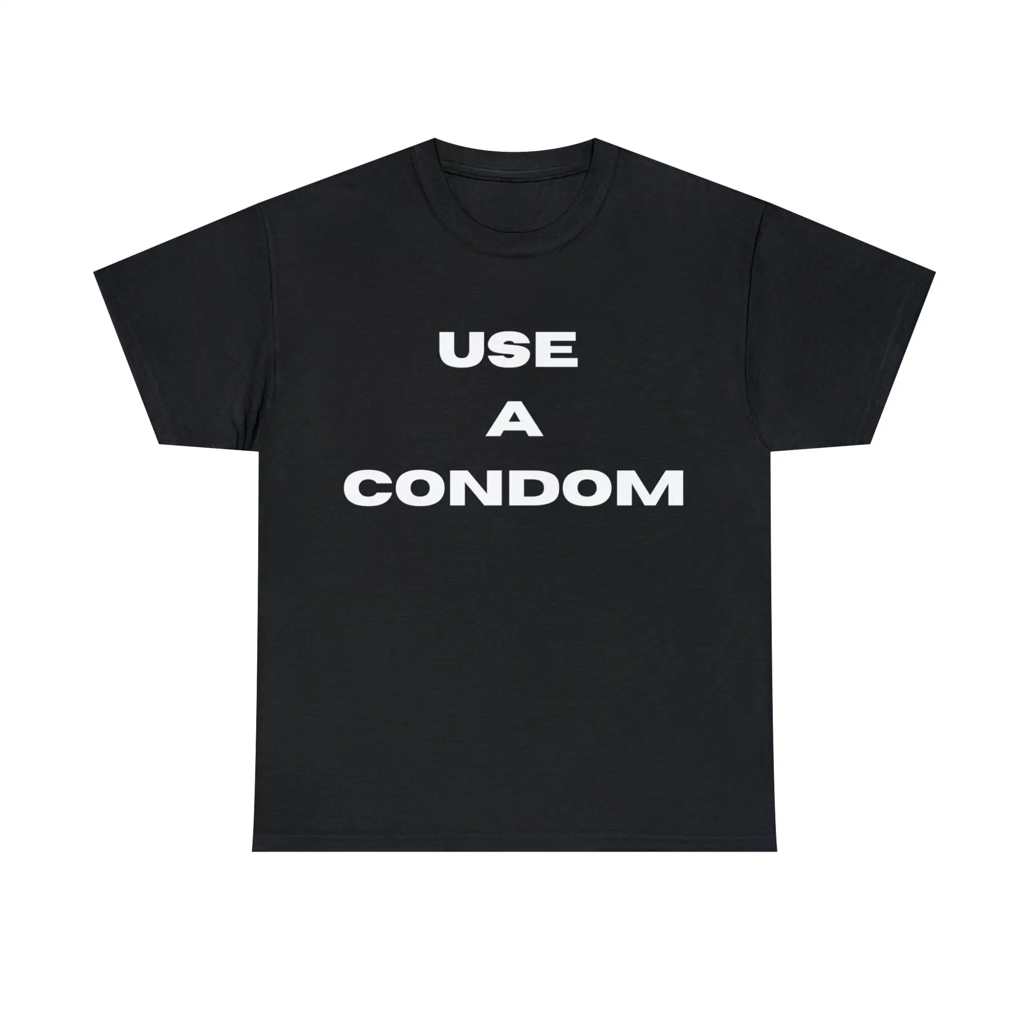 Use A Condom Unisex Heavy Cotton T-shirt