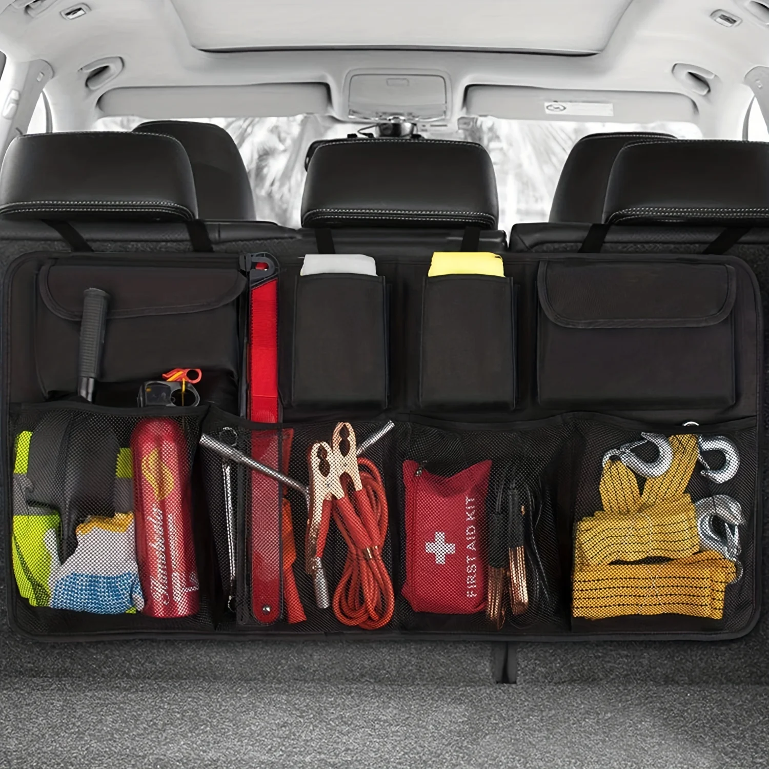 

Universal Adjustable Car Trunk Organizers Bag Back Seat Large Capacity Waterproof Multi-pocket Automobile Seat Back Organizers