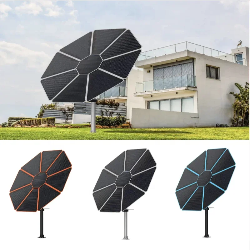 Sun Flower Solar Tracking System 1.4kw Panel Car Charger Tracking System